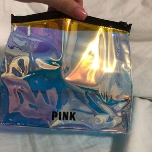Holographic Victoria's Secret Pouch